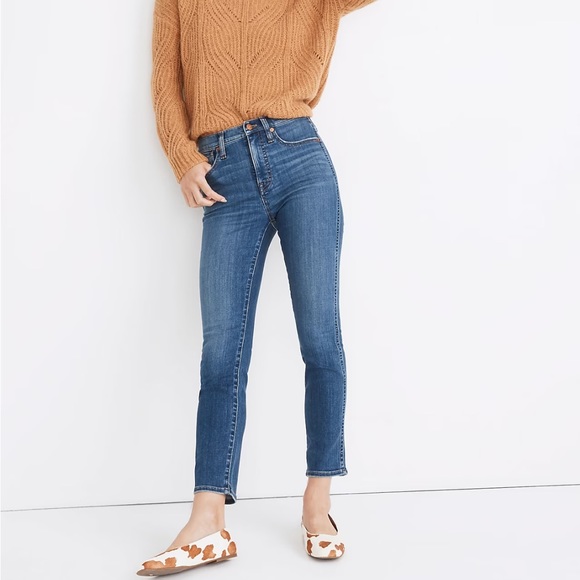 Madewell Stovepipe Jeans in Leman Wash: TENCEL™ Edition W 25 NWT $135 MB466 - Picture 3 of 9